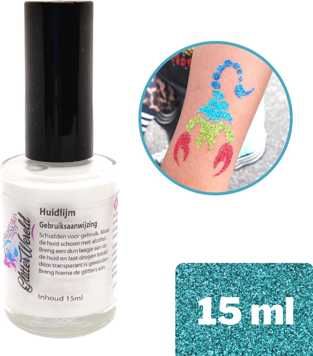 Glitter tattoo lijm | huidlijm | 15ml